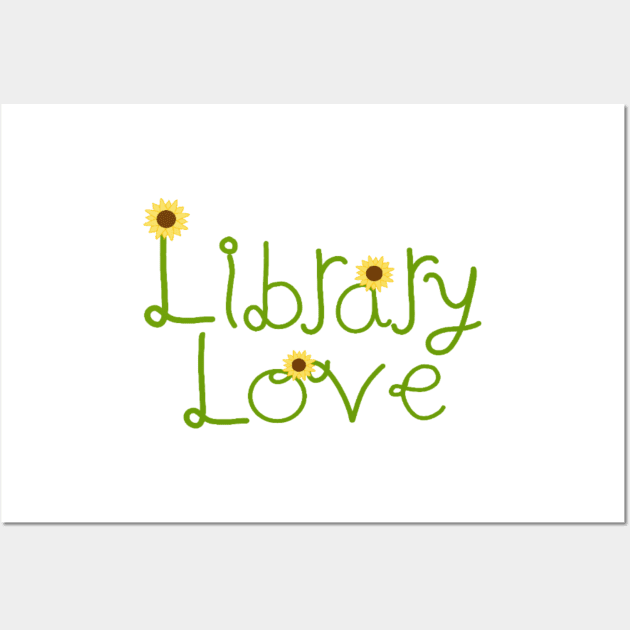 Library Love Green Wall Art by Fireflies2344